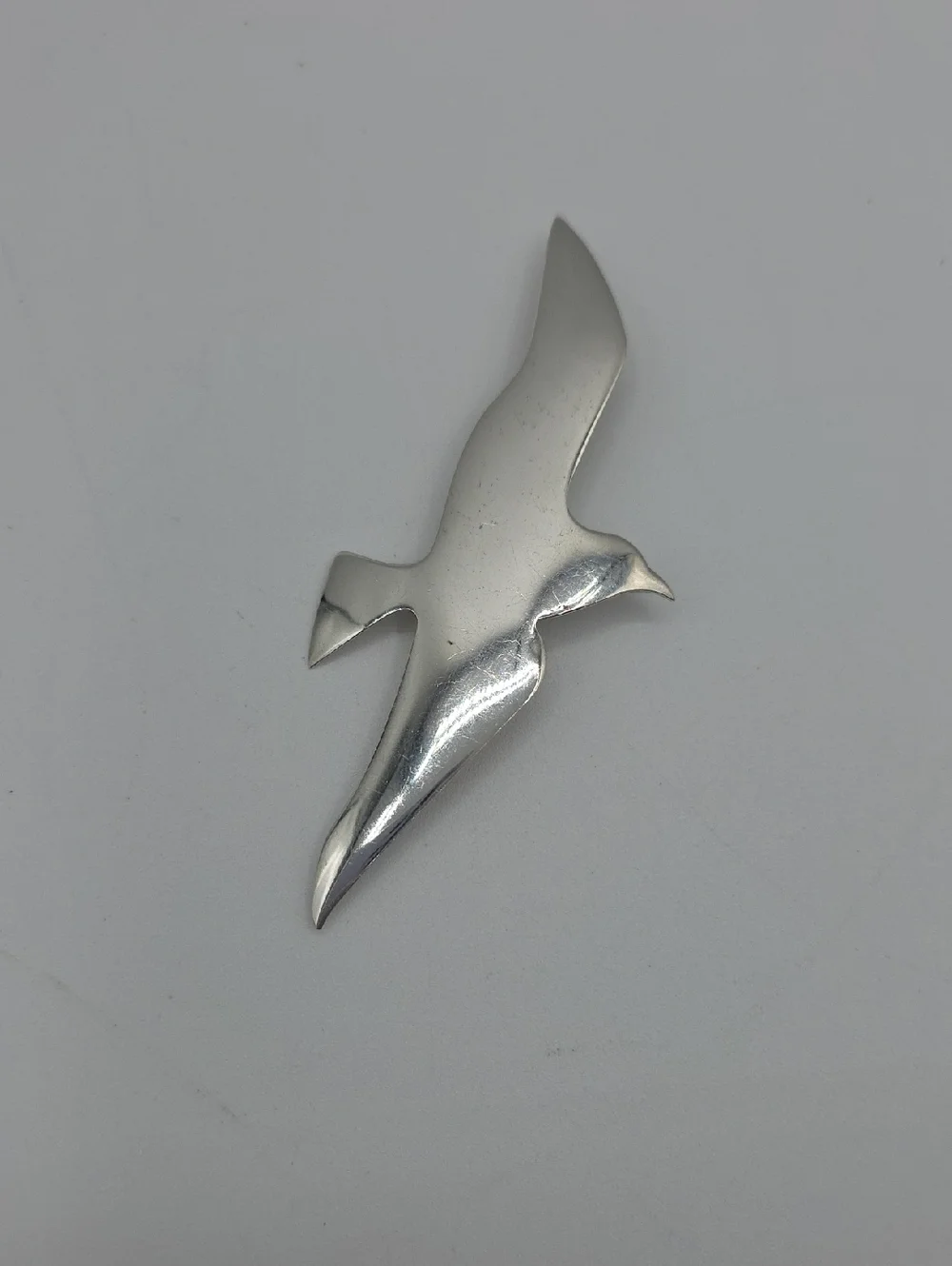 Sterling Silver Seagull Pin Brooch Or Pendant
